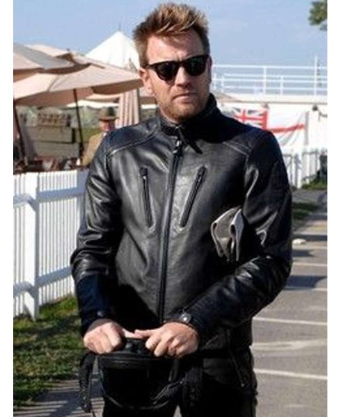Ewan Mcgregor Goodwood Revival Motorcycle Leather Jacket